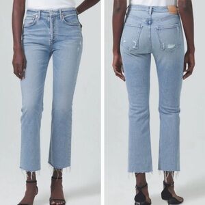 Citizens Of Humanity Isola Mid-Rise Cropped Boot Jeans Size 29